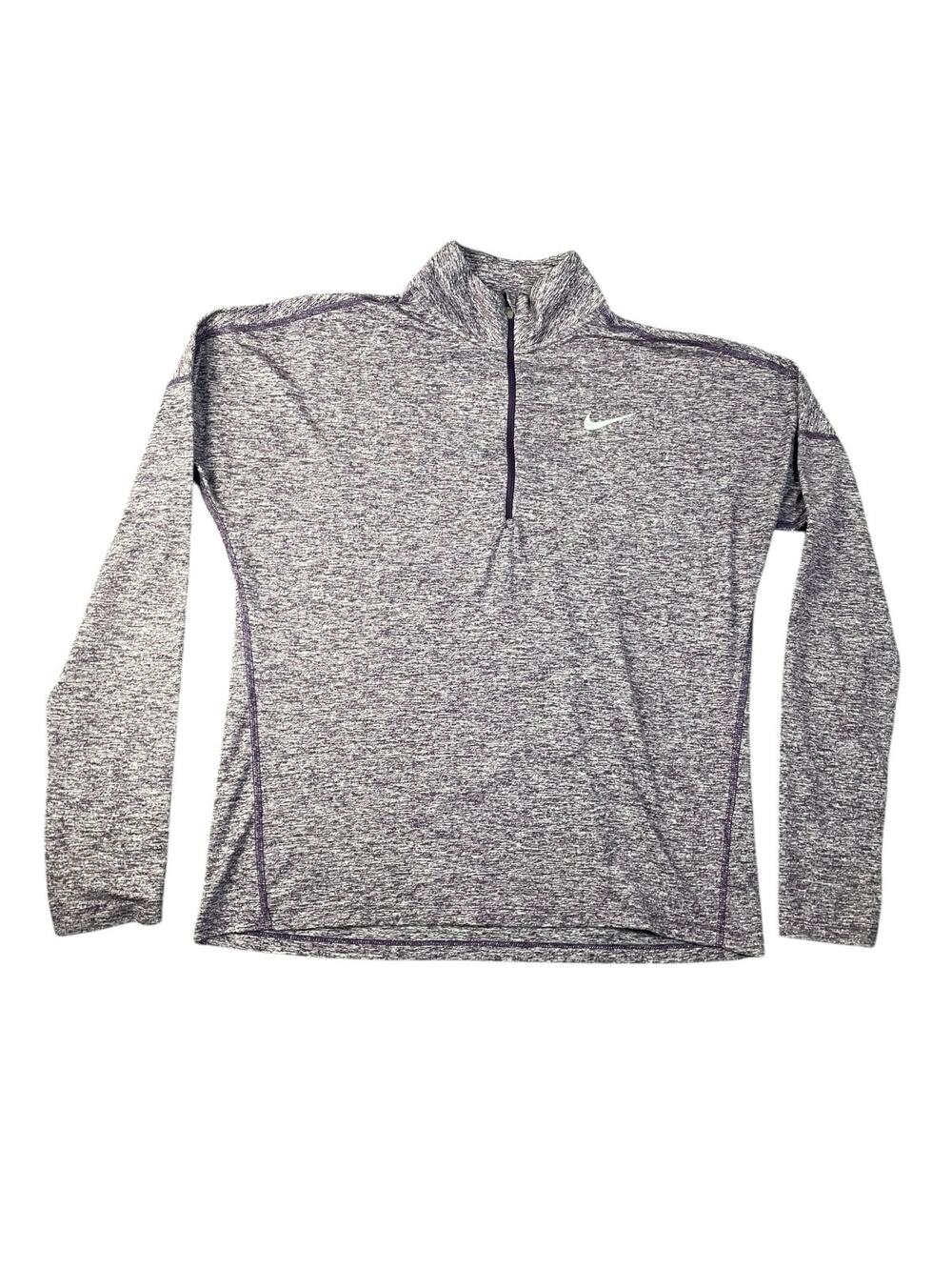 Nike Running Dri Fit Women’s 1/4 Zip Pullover Athletic Long Sleeve Top Medium